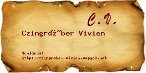 Czingráber Vivien névjegykártya